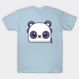 Cute Panda Bag Cartoon T-Shirt